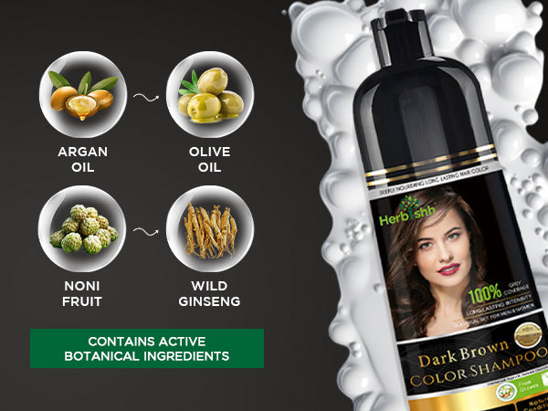 Dark Brown Hair Color Shampoo- 500ml