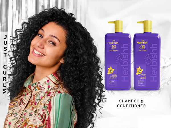 Just Curls Shampoo & Conditioner Set - Herbishh