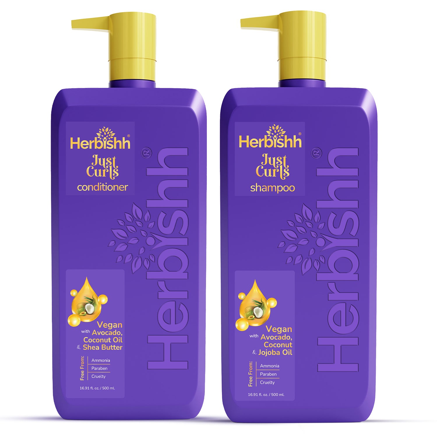 Just Curls Shampoo & Conditioner Set - Herbishh