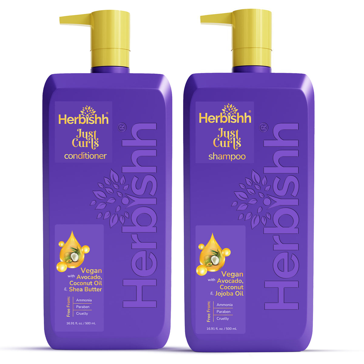 Just Curls Shampoo & Conditioner Set - Herbishh